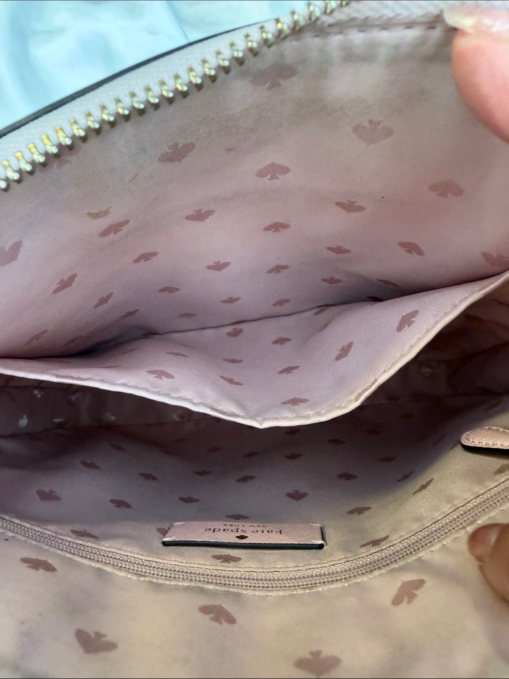 KATE SPADE Pink Floral Print Crossbody Purse 10 W 9 L 1 1/2 D - Picture 12 of 12